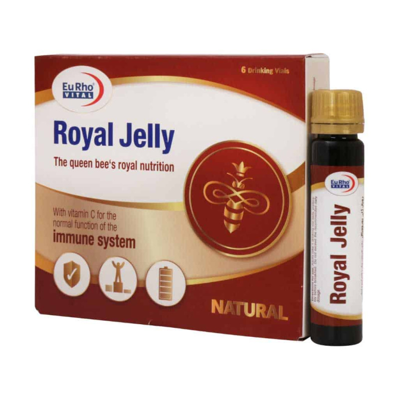 رویال ژلی ویال 2000 میلی‌گرم یوروویتال 6 عددی