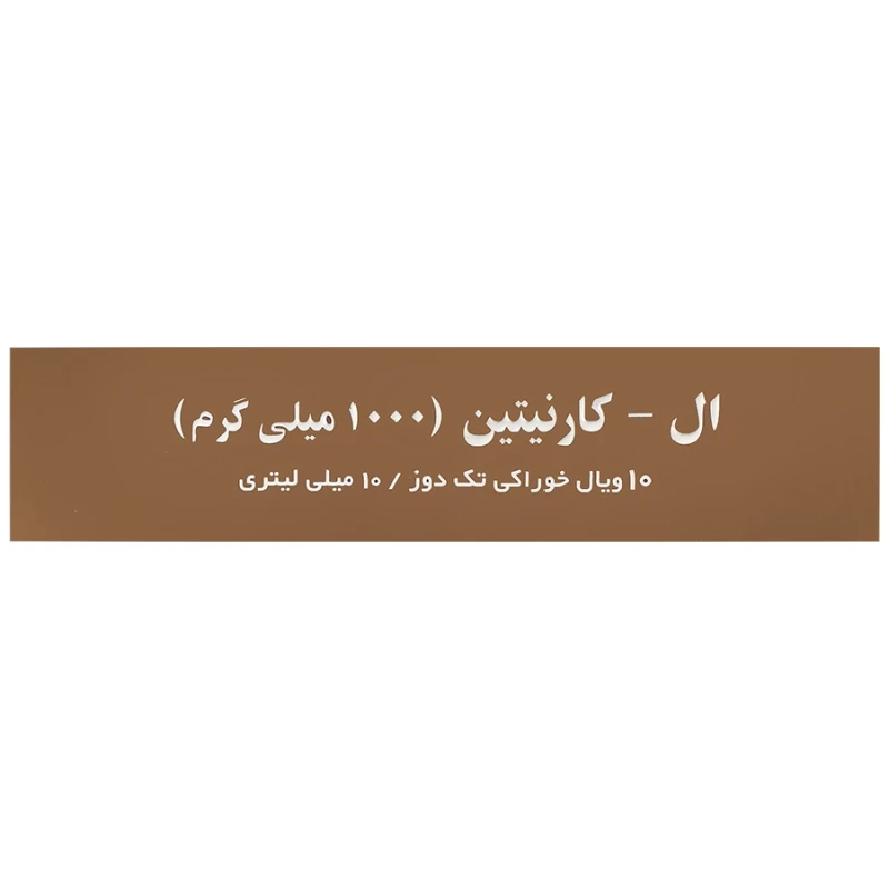 ویال خوراکی ال کارنیتین 1000 میلی‌گرم وانا دارو گستر 10 عددی