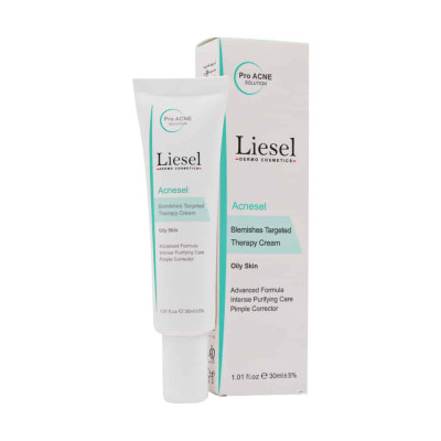 کرم ضد جوش پوست چرب مدل Acnesel لایسل 30 میلی لیتری