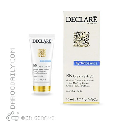 بی بی کرم مرطوب کننده رنگی پوست چرب SPF30 دکلره 50 میلی لیتری