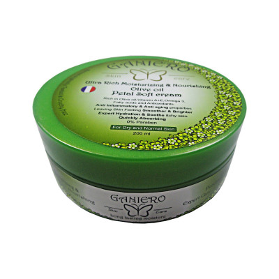 کرم مرطوب کننده و ترمیم کننده پوست روغن زیتون گانیرو 200 میلی لیتری