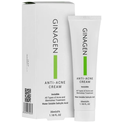 کرم ضد جوش بی رنگ ژیناژن 35 میلی لیتری