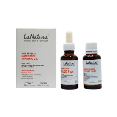 ژل ویتامین C و تونر آبرسان لاناتورا 2 عددی