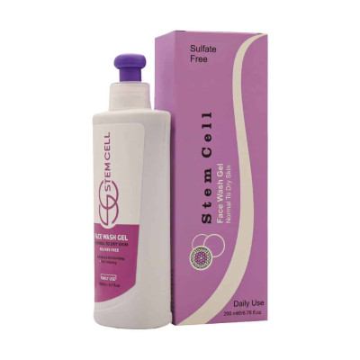 ژل شستشوی صورت پوست معمولی تا خشک استم سل 200 میلی لیتری
