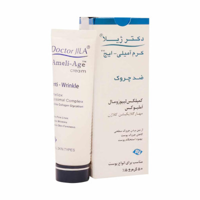 کرم ضد چروک پوست مدل Ameli Age دکتر ژیلا 50 گرمی