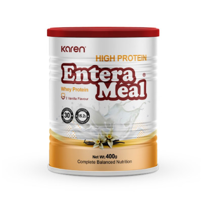 پودر انترامیل پر پروتئین وانیلی کارن 400 گرمی