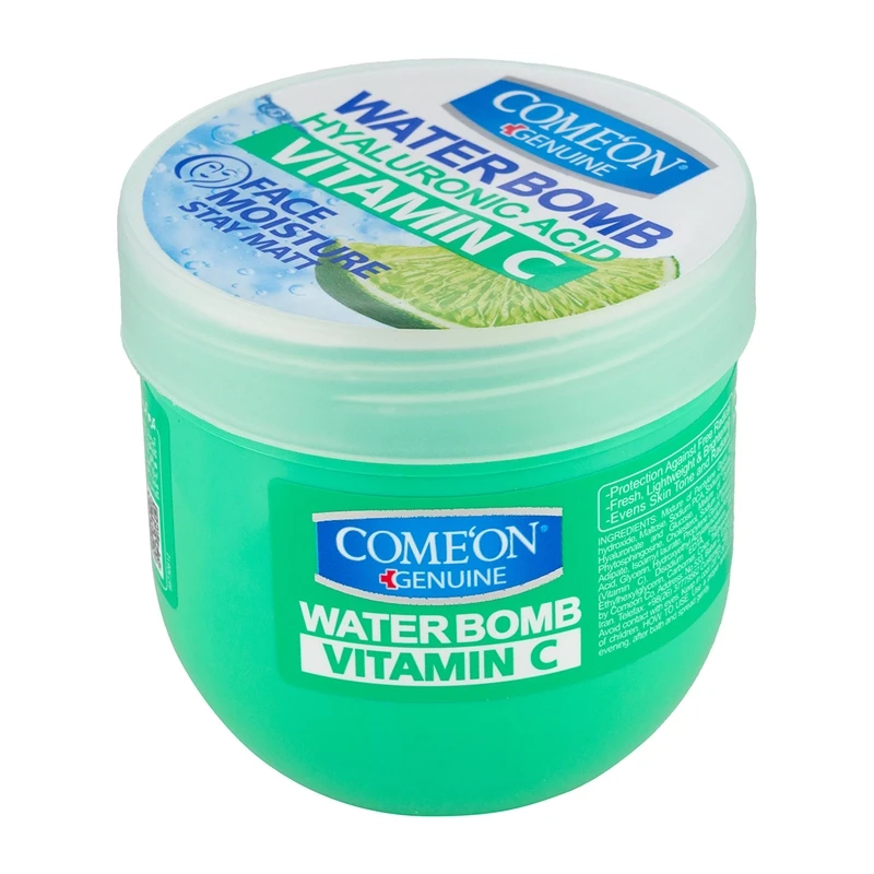 کرم آبرسان صورت و بدن ویتامین C مدل Water Bomb کامان 200 میلی لیتری