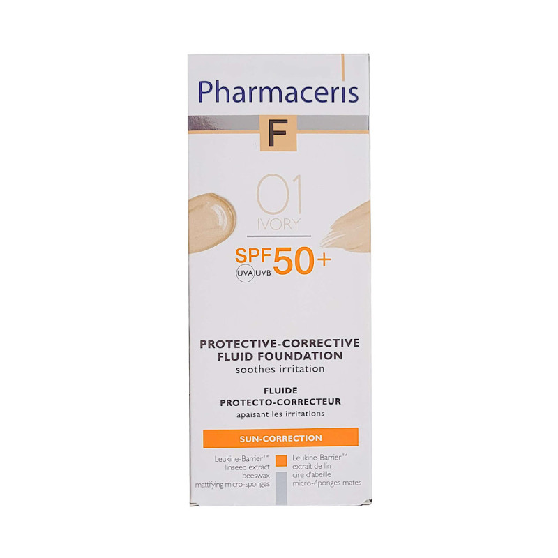 فلوئید ضد آفتاب استخوانی SPF50 فارماسریز شماره 01