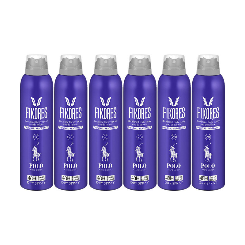اسپری خوشبو کننده بدن آقایان مدل Polo فیکورس 200 میلی لیتری