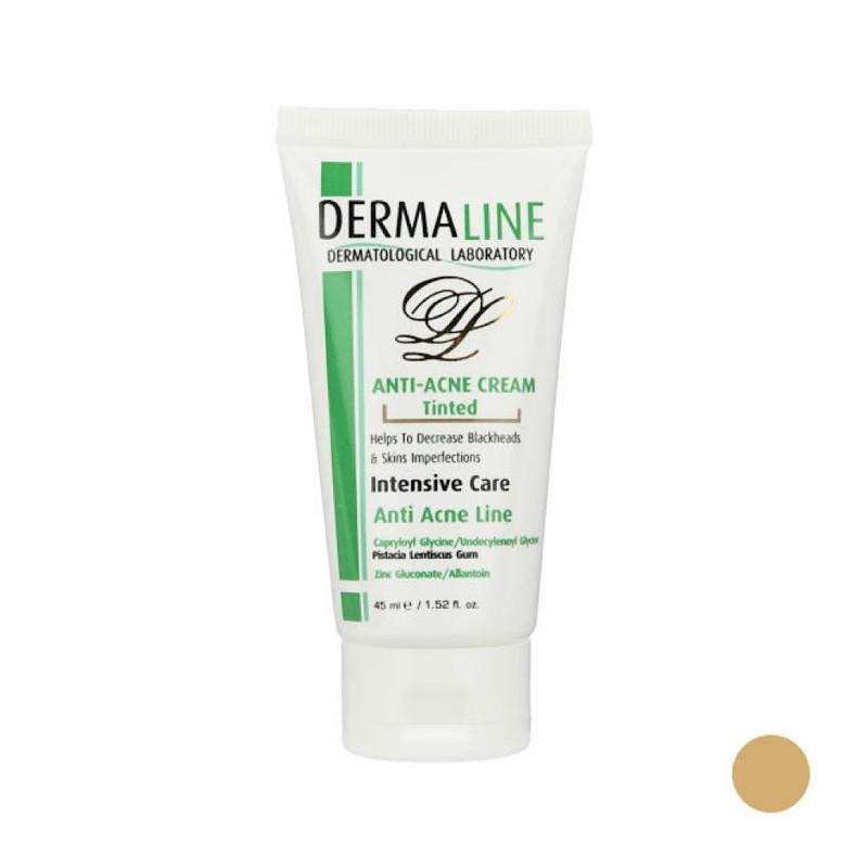 کرم ضد جوش رنگی درمالاین ۴۵ میلی لیتری