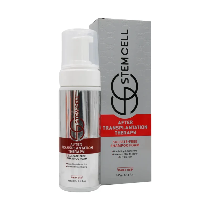 فوم شست و شوی بعد از کاشت مو استم سل 180 میلی لیتری