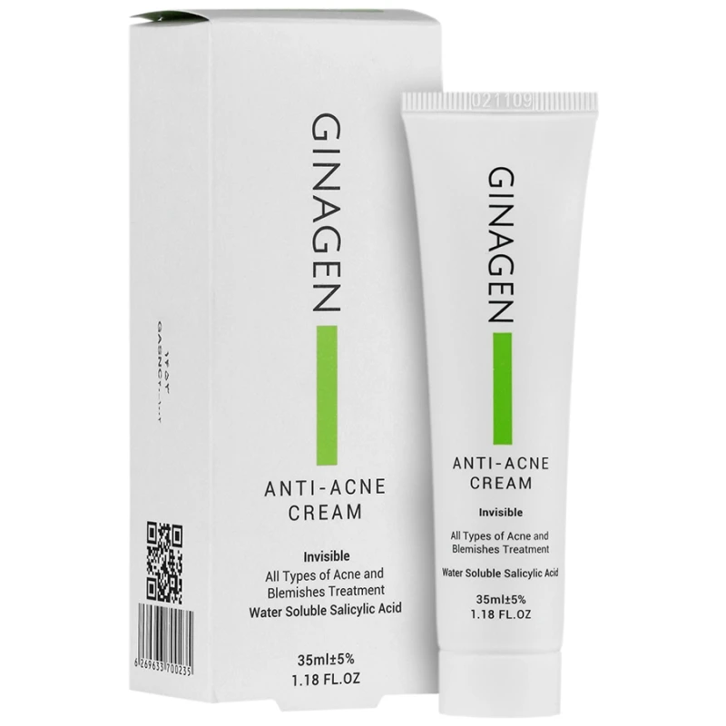 کرم ضد جوش بی رنگ ژیناژن 35 میلی لیتری