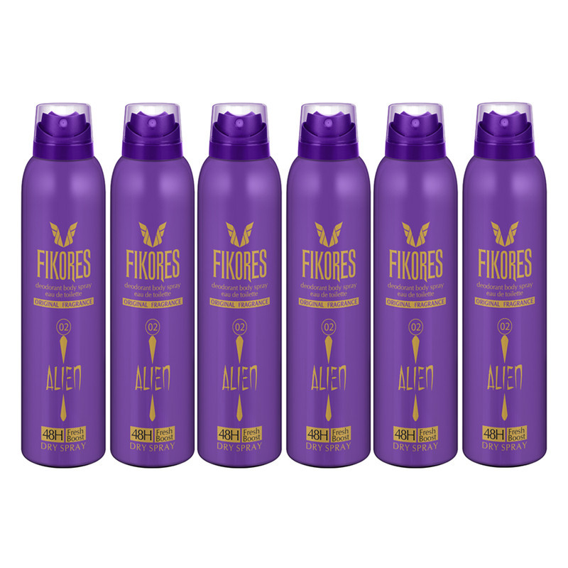 اسپری خوشبو کننده بدن بانوان مدل Alien فیکورس 200 میلی لیتری
