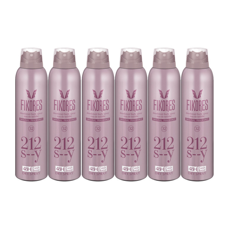اسپری خوشبو کننده بدن بانوان مدل 212Sexy فیکورس 200 میلی لیتری