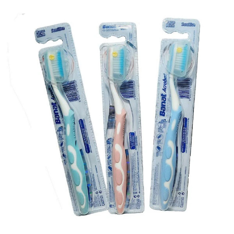 مسواک بزرگسال برس نرم مدل آکروبات سنستیو بنات