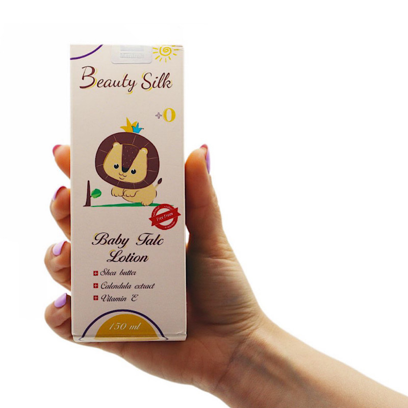 لوسیون تالک پوست حساس کودک بیوتی سیلک 150 میلی لیتری