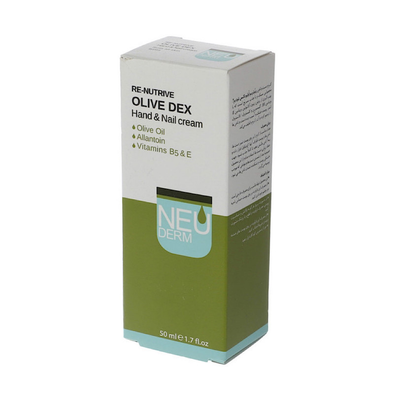 کرم نرم کننده دست و ناخن مدل Renutrive Olive Dex نئودرم 50 میلی لیتری