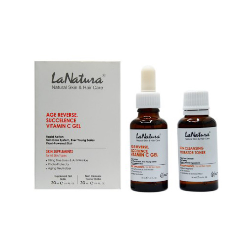 ژل ویتامین C و تونر آبرسان لاناتورا 2 عددی