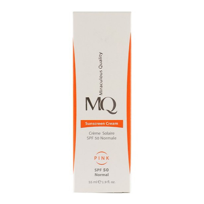 کرم ضد آفتاب صورتی پوست معمولی SPF50 ام کیو 55 میلی لیتری