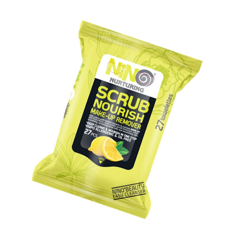 دستمال آرایش پاک کن لایه بردار نینو 27 عددی