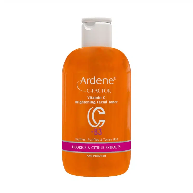 تونیک پاک کننده و شفاف کننده صورت ویتامین C آردن 250 میلی لیتری