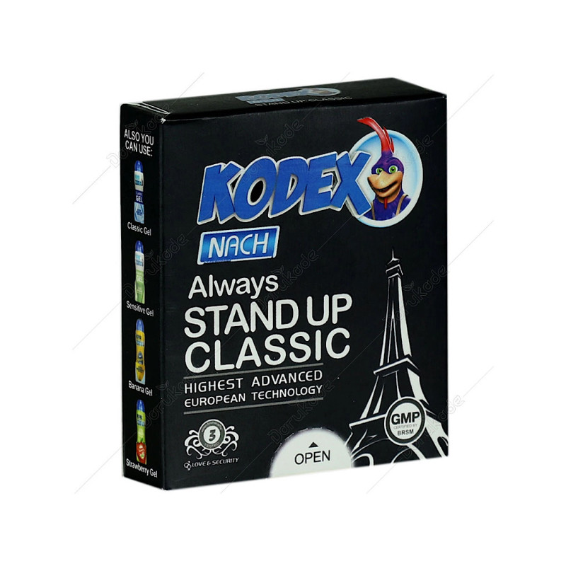 کاندوم ساده مدل Stand Up Classic کدکس 3 عددی