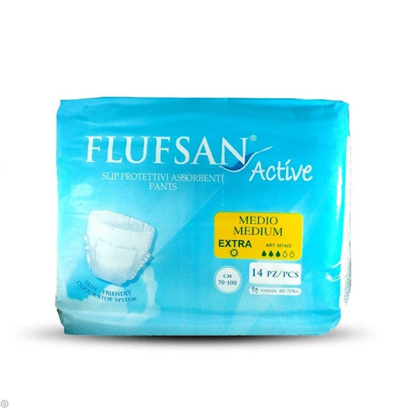 پوشينه شورتی بزرگسال سایز متوسط فلوفسان ۱۴ عددی