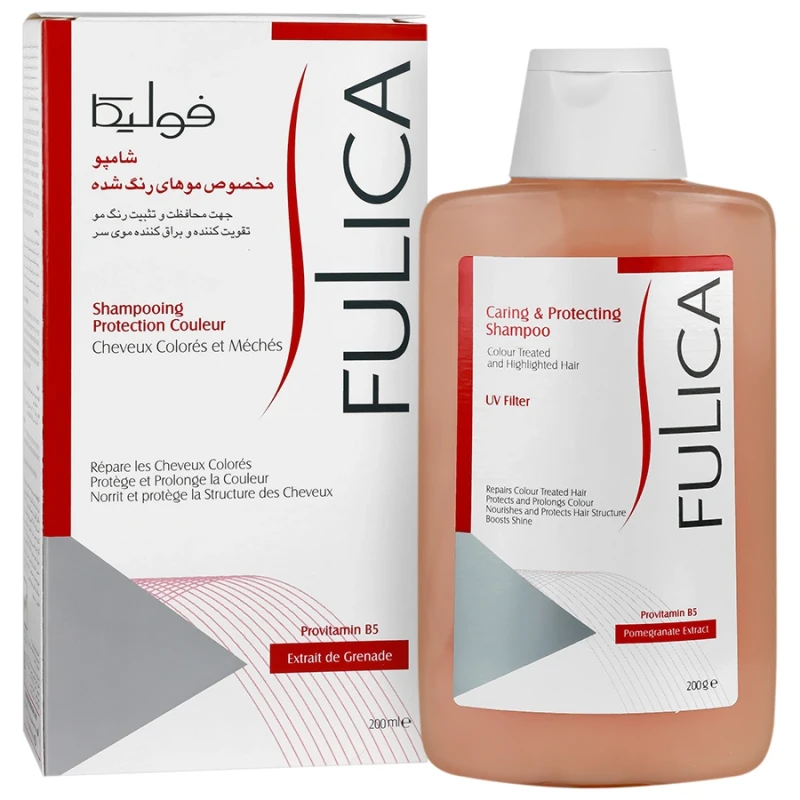 شامپو موهای رنگ شده فولیکا ۲۰۰ میلی لیتری