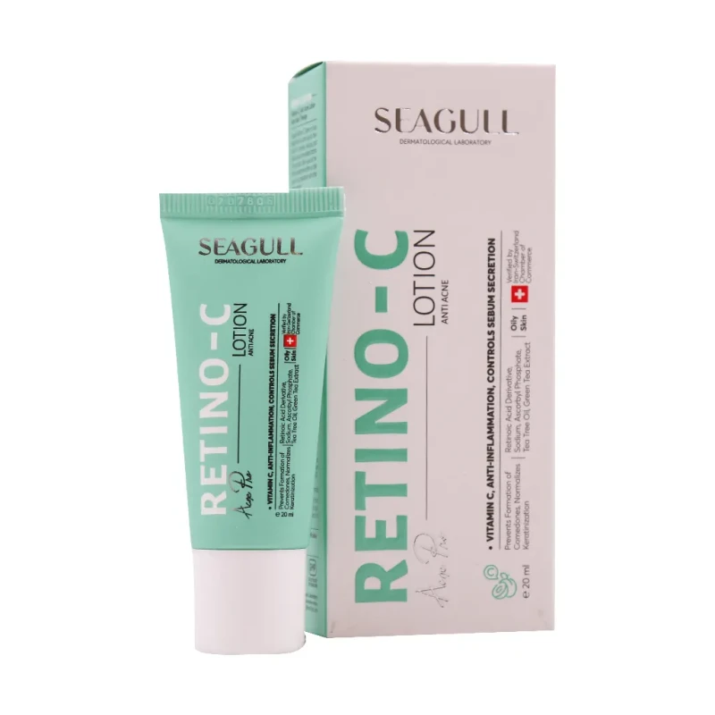 لوسیون پیشگیر از آکنه پوست چرب مدل Retino C سی گل ۲۰ میلی لیتری