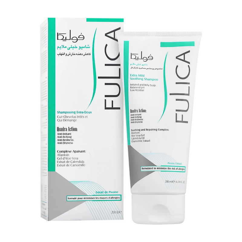 شامپو خیلی ملایم پوست سر حساس فولیکا ۲۰۰ میلی لیتری