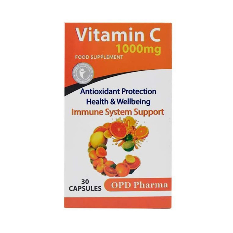 کپسول 1000 میلی گرمی ویتامین C او پی دی فارما ۳۰ عددی
