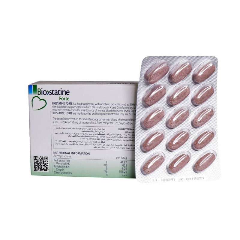 قرص بیوستاتین فورت فارمالایف 60 عددی
