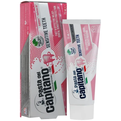 خمیر دندان مدل Sensitive Teeth پاستا دل کاپیتانو 75 میلی لیتری