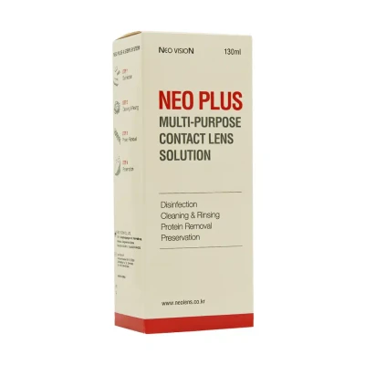 محلول شستشوی لنز مدل Neo Plus نئو ویژن 130 میلی لیتری