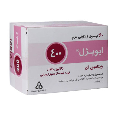 کپسول ویتامین E ایویژل 400 واحدی دانا 60 عددی