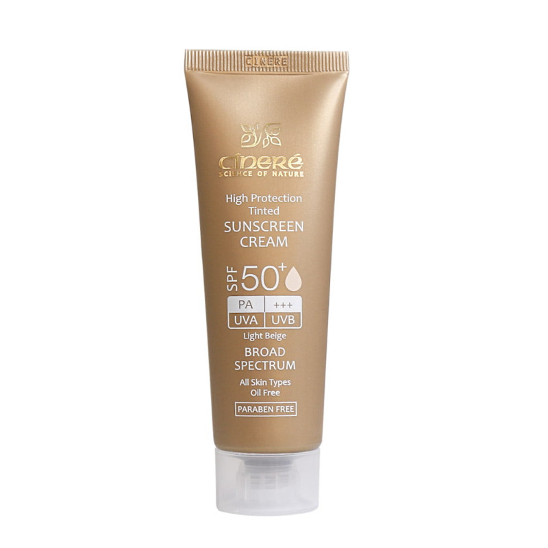 کرم ضد آفتاب بژ روشن فاقد چربی SPF50 سینره 50 میلی لیتری