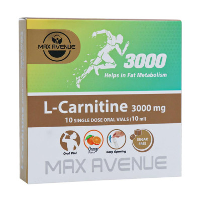 ویال خوراکی ال کارنیتین 3000 میلی‌گرم وانا دارو گستر 10 عددی