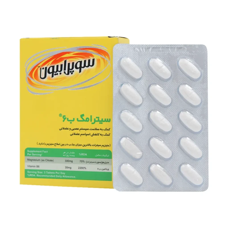 قرص سیترامگ B6 سوپرابیون 60 عددی