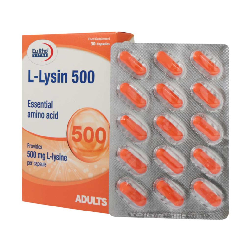 کپسول ال لیزین 500 میلی گرم یوروویتال 30 عدد