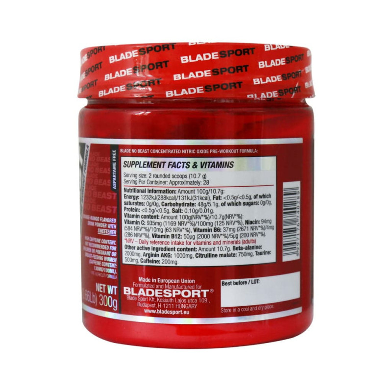 پودر انرژی زا بلید اسپورت نوویست (طعم انگور) 300 گرم