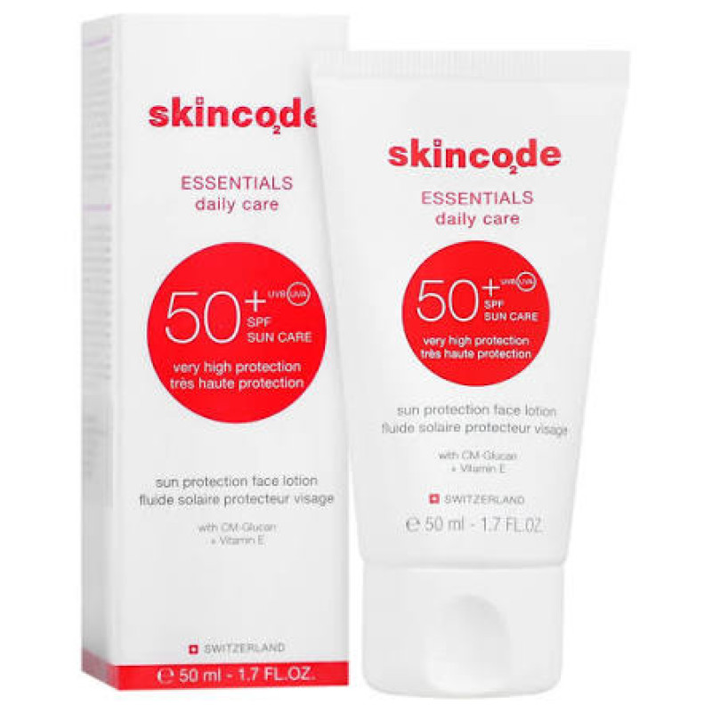 لوسیون ضد آفتاب اسکین کد با spf50 حجم 50 میلی لیتر