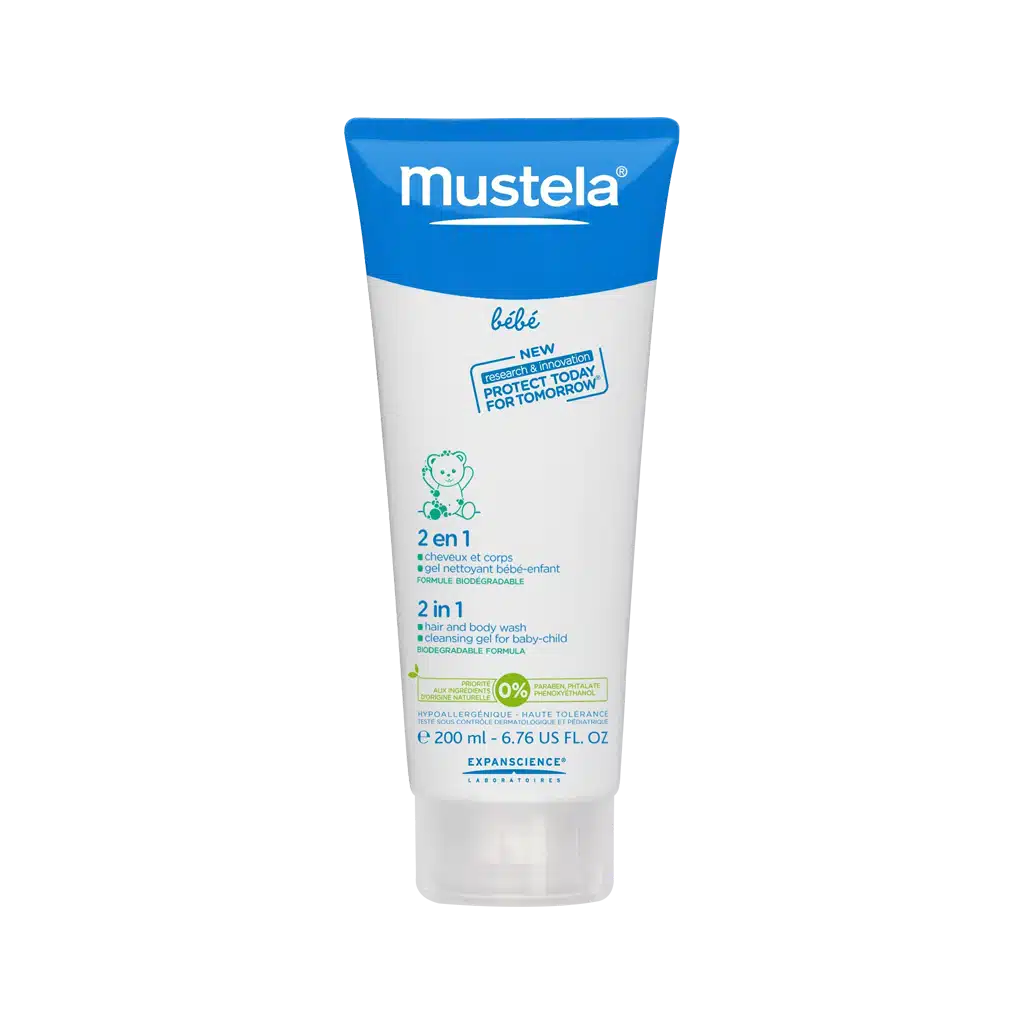 شامپو مو و بدن کودک 2 در 1 موستلا 200 میلی لیتری