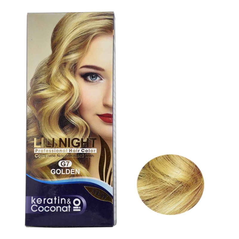 کیت رنگ موی طلایی لی لی نایت شماره G7