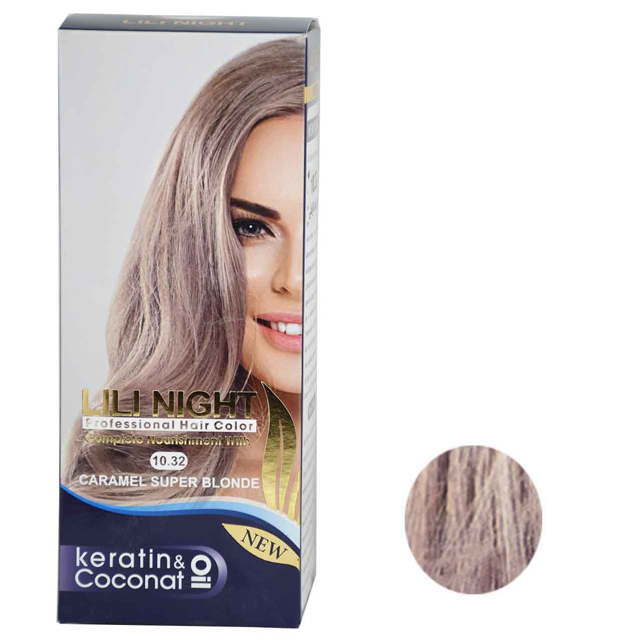 کیت رنگ موی بلوند کاراملی لی لی نایت شماره ۱۰.۳۲