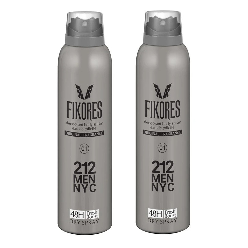 اسپری خوشبو کننده بدن آقایان مدل 212 فیکورس 200 میلی لیتری