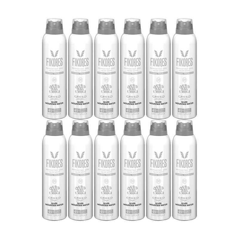اسپری خوشبو کننده بدن بانوان مدل Creed Silver Mountain فیکورس 200 میلی لیتری