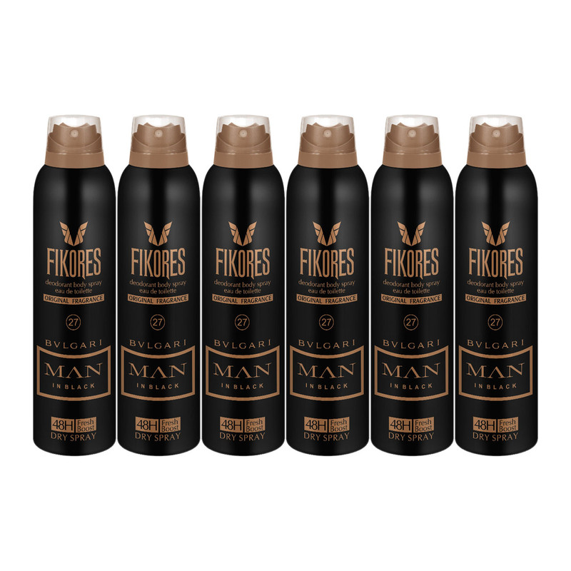 اسپری خوشبوکننده بدن آقایان مدل Bvlgari فیکورس 200 میلی لیتری