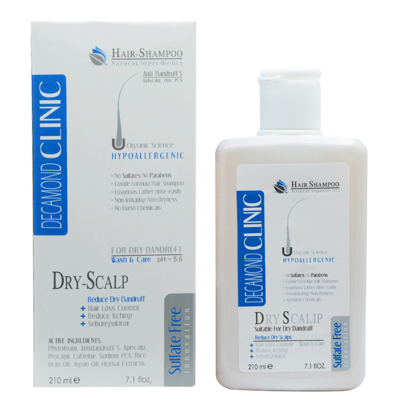 شامپو مو ضد شوره چرب دکاموند کلینیک 210 میلی لیتری