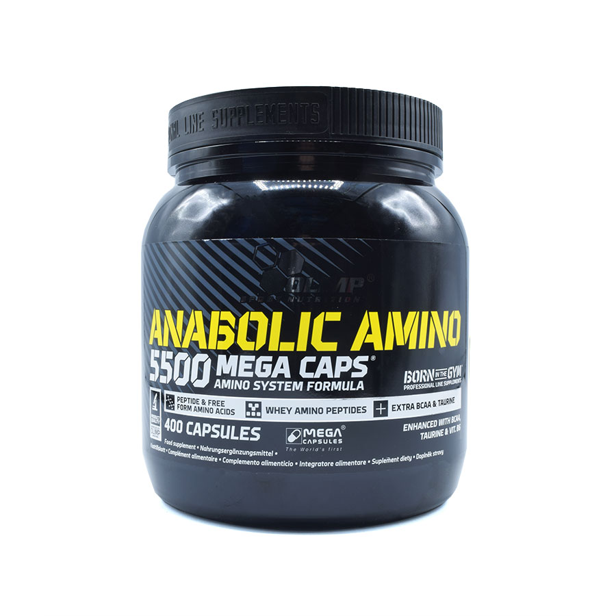 کپسول آنابولیک آمینو ۵۵۰۰ مگا کپس الیمپ ۴۰۰ عددی