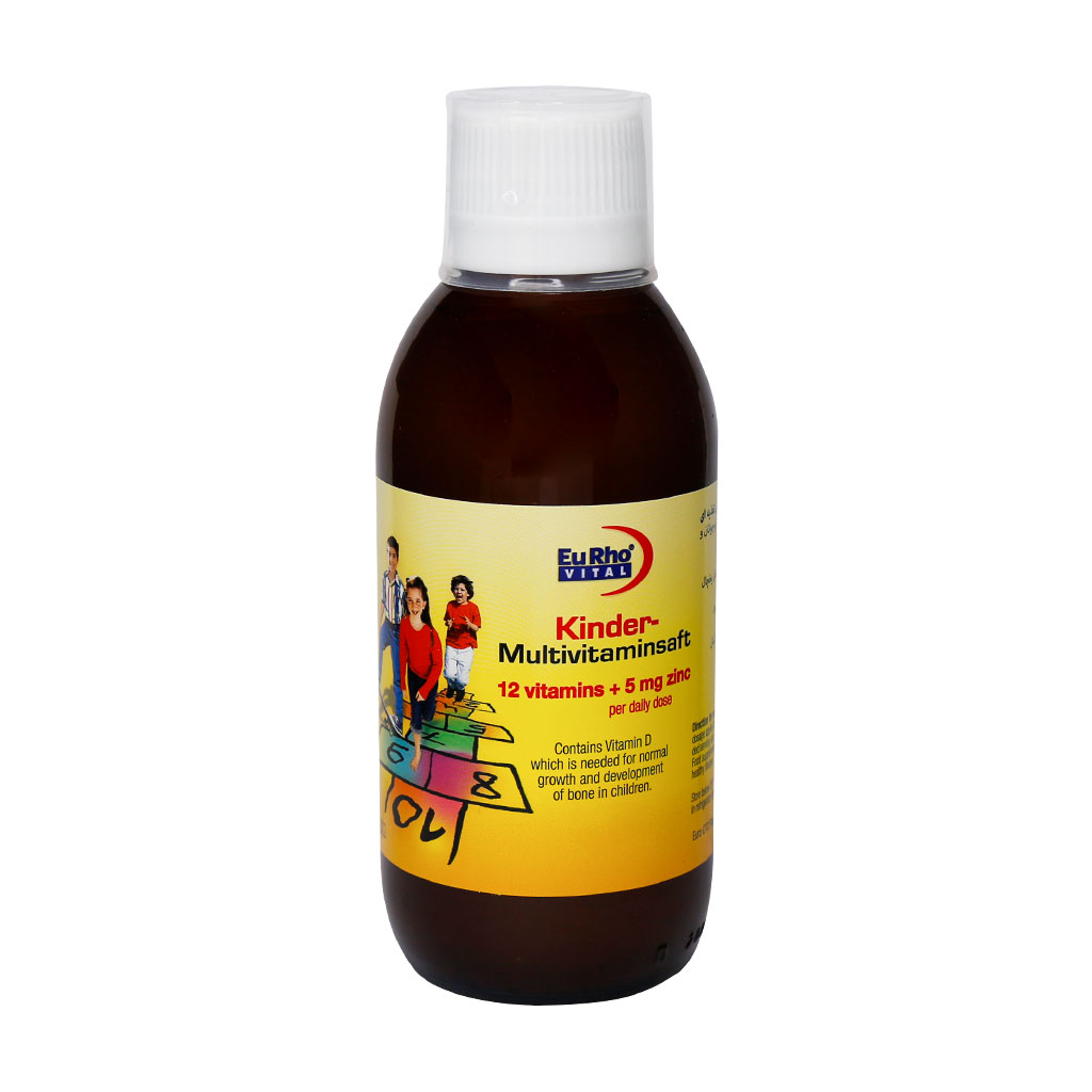 شربت مولتی ویتامین کیندر یوروویتال 200 میلی لیتری